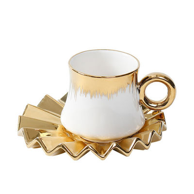 Elegant Coffee Tea Wallpaper Design Ceramic Western Dinner Set for Sustainable Living