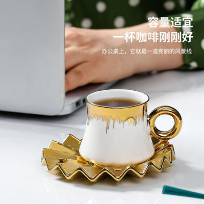 Elegant Coffee Tea Wallpaper Design Ceramic Western Dinner Set for Sustainable Living