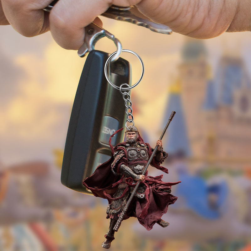 Black Myth Wukong Keychain 19 x 20 CM Contemporary Design for Backpacks and Laptops