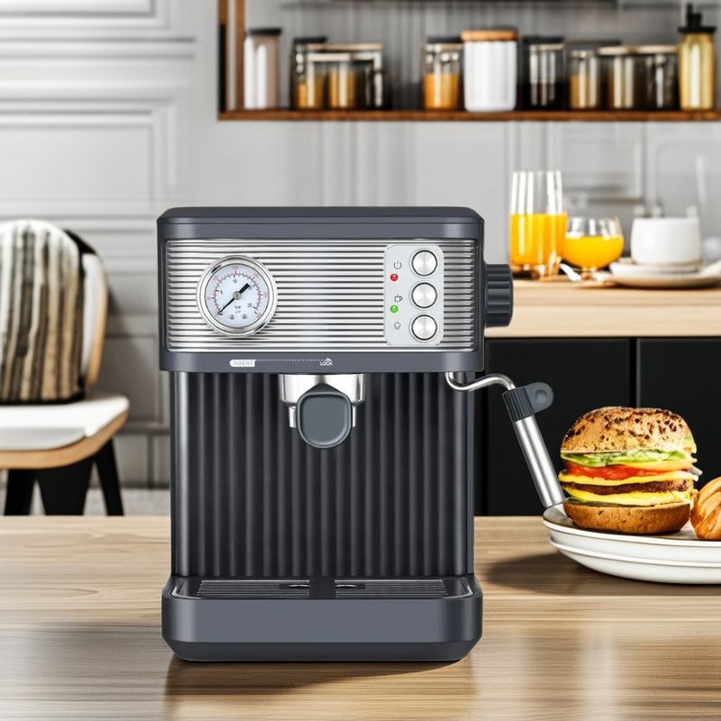 Home Blue Tooth Coffee Machine with Multi-Function Electric and Semi-Automatic Milk Foam