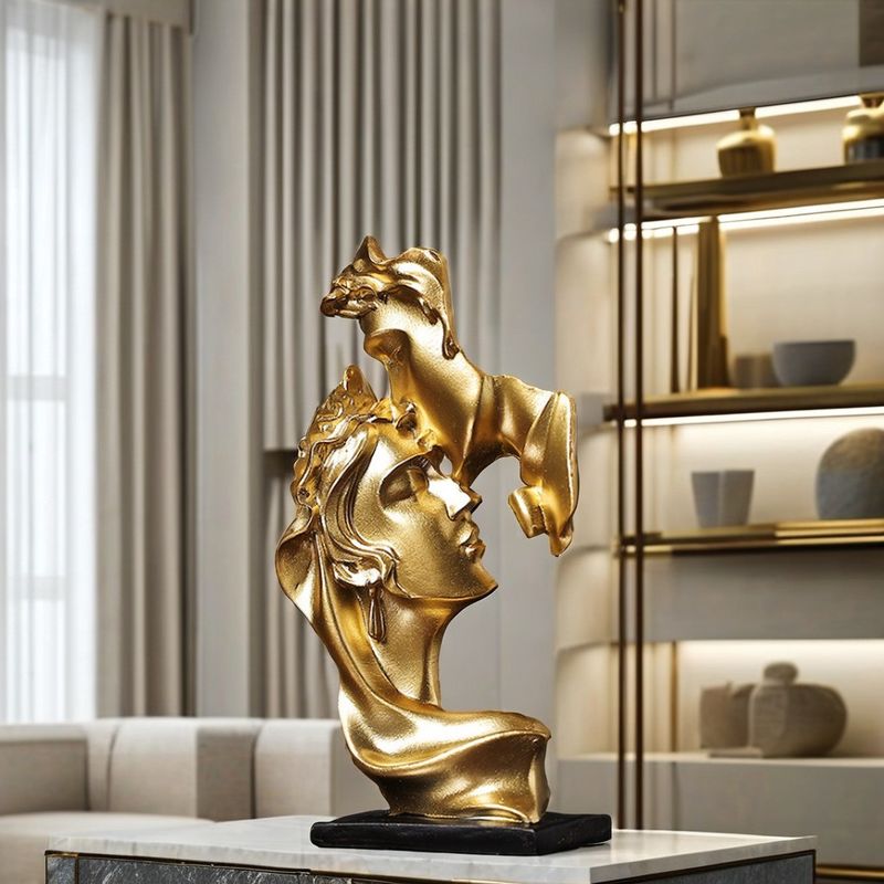 The Thinker Statue Resin Art Innovative Bamboo Design for Customized Color Home Decor