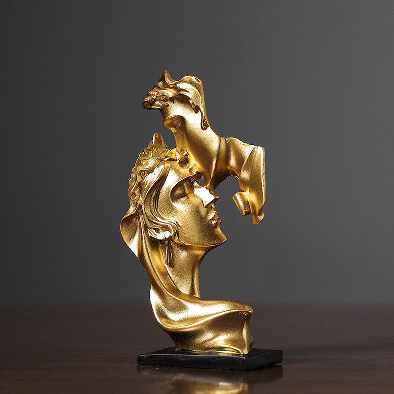 Eco-Chic Bamboo Material Thinker Statue Modern Art for Home Decoration Pieces Luxury
