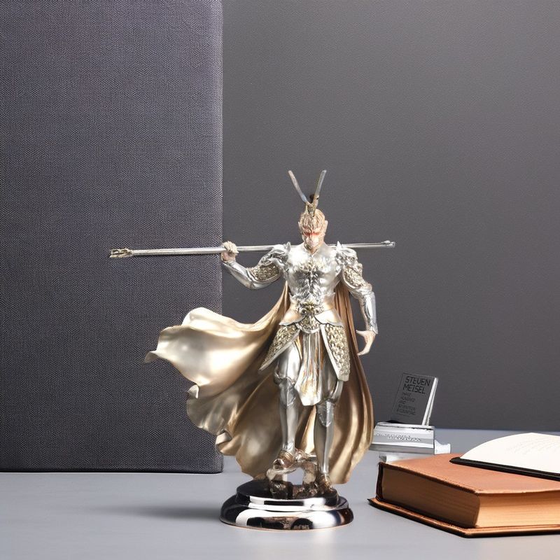 Ornaments Black Mythology Wukong Golden Hoop Desktop Figure Monkey King vs Buddha TV Cabinet Decor