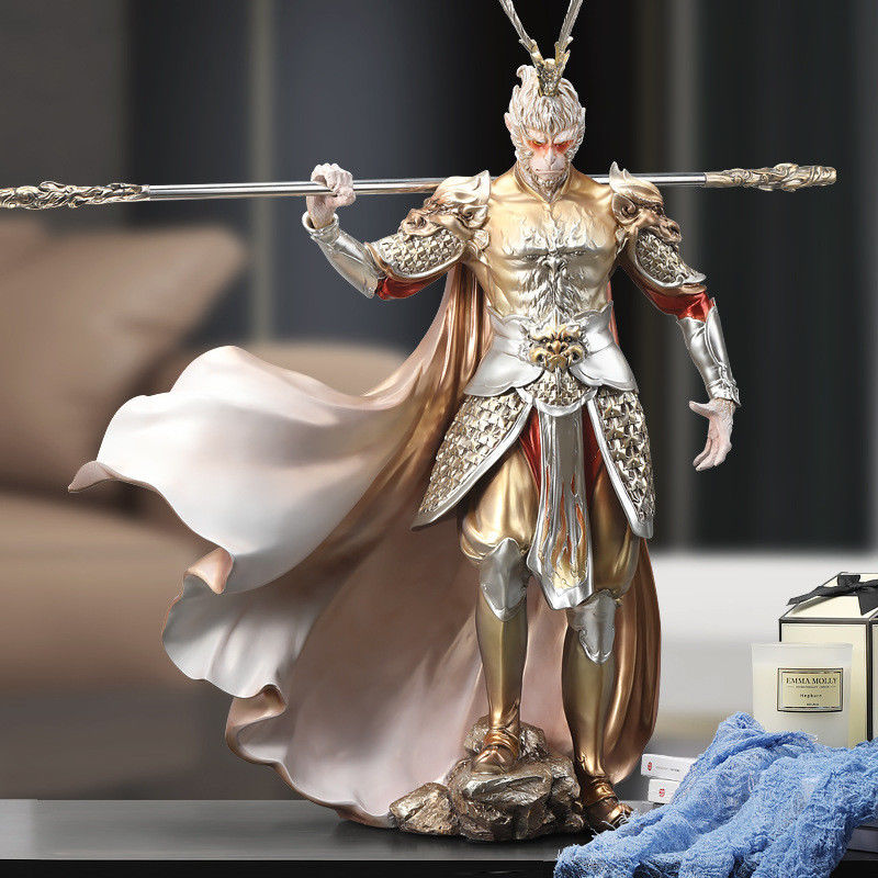 Black Mythology Wukong vs Buddha Figure Golden Hoop Monkey King Home Desktop Ornament