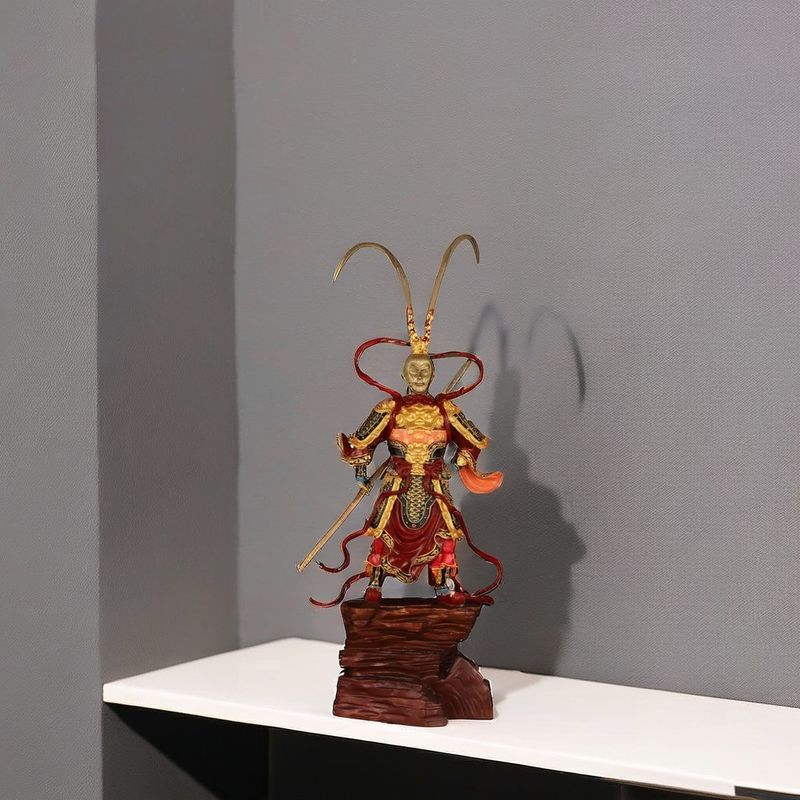 Anniversary Sun Wukong Golden Hoop 3D Resin Figure Contemporary Design Metal Collectible Ornament