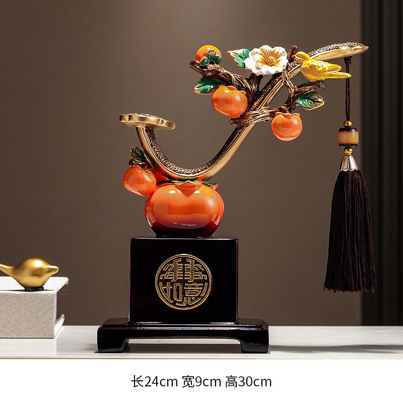 Modern End Persimmon Wine Cabinet in Customized Color and Style for Housewarming Gift