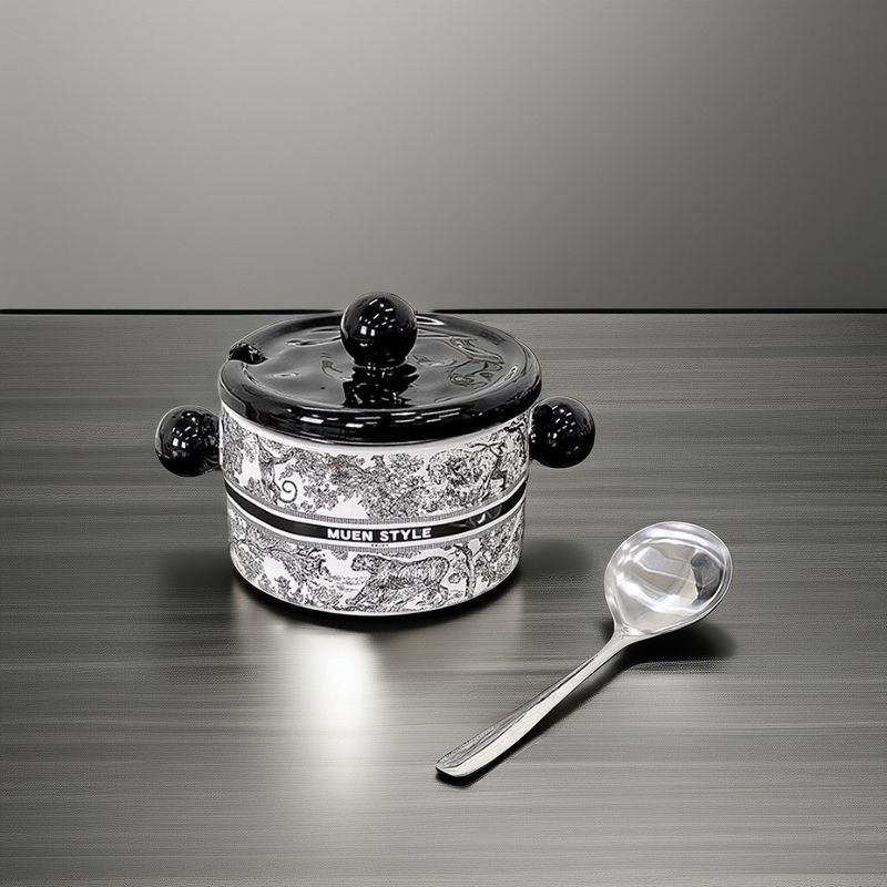 National Tide Design Multi-Layer Ceramic Fruit Plate for Home Living Room Microwaveable