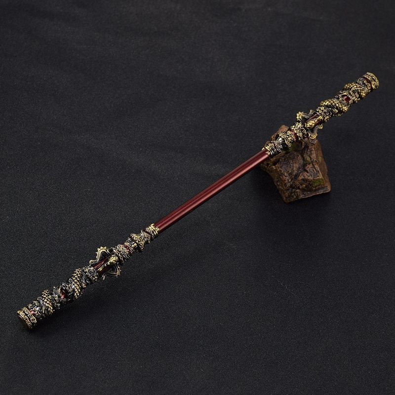 Irregular 35CM Full Metal Craft Monkey King Ruyi Jingu Bang Model for Anniversary
