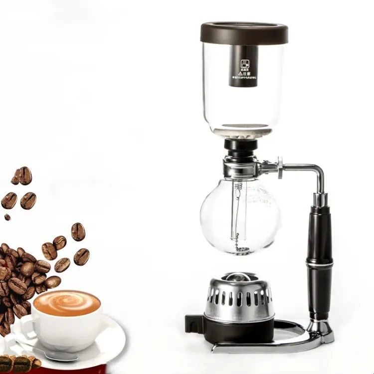 High Borosilicate Glass Manual Coffee Syphon Machine 3 Cups 5 Cups Household Stocked Feature