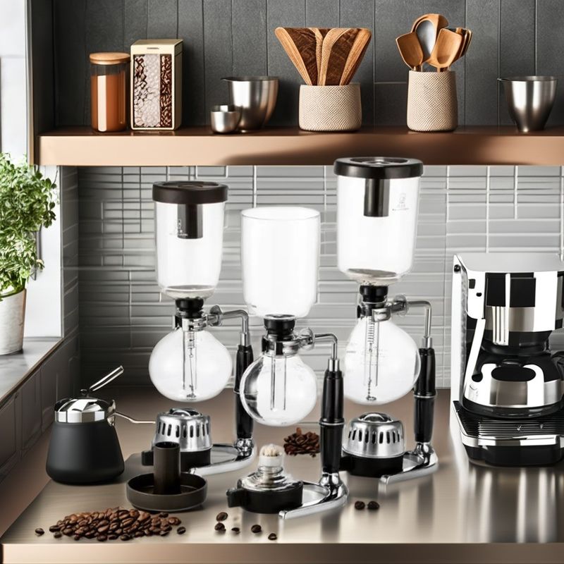 Barista Coffee Percolator Heatproof Syphon Vacuum Glass Coffee Maker for Brewing Coffee
