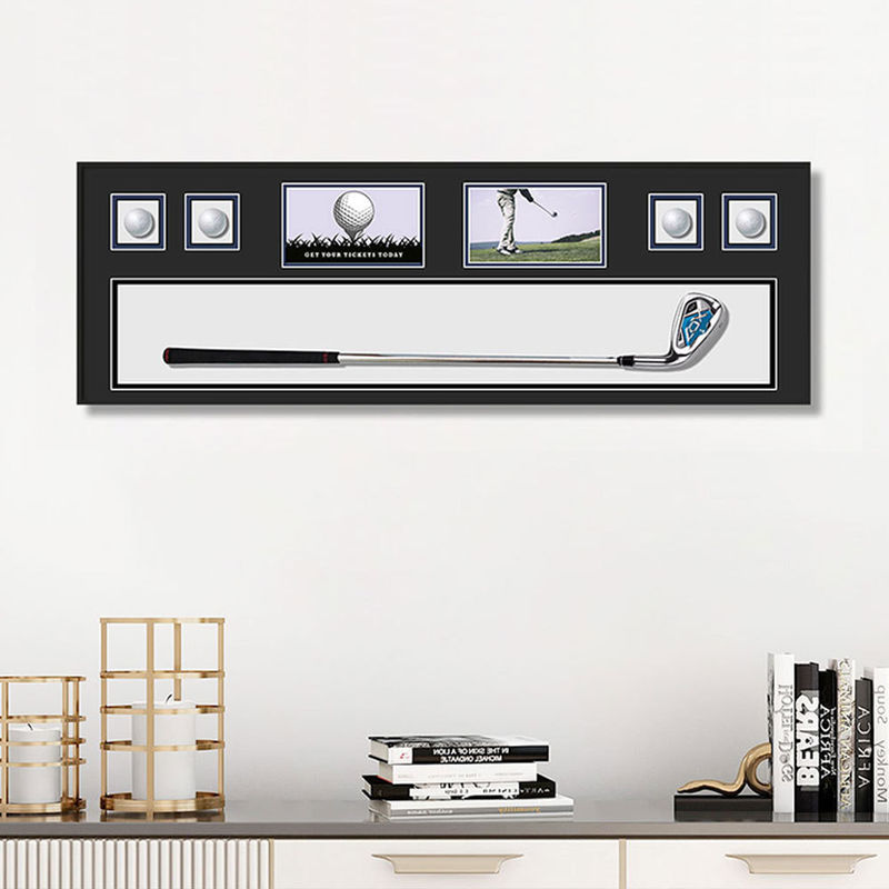 Modern Simple Crystal Glass Golf Painting Building Blocks Design for Gallery Wall Sets