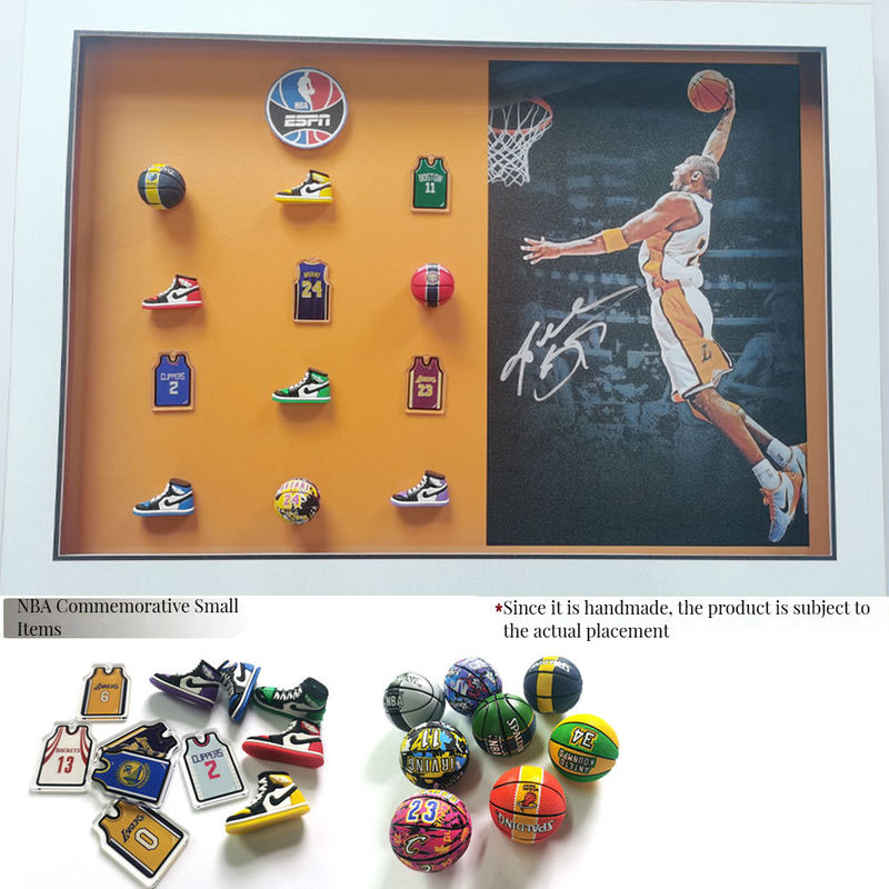 Gallery Wall Sets 'Club Basketball Star' Painting Featuring Jordan and LeBron James in Customized Color
