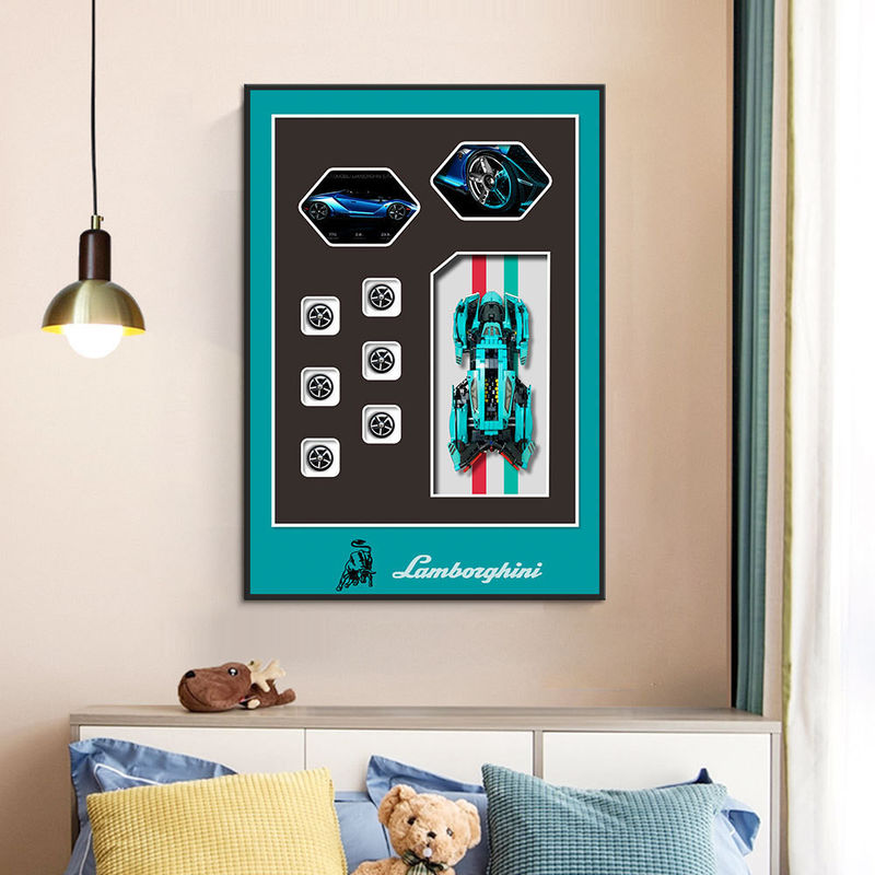 Modern Three-Dimensional Block Car Electric Format for Home Office Bedside Sofa Decor