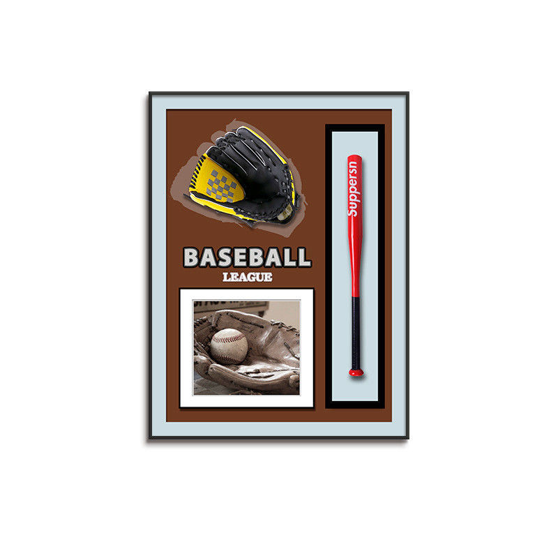 Electric Hanging Baseball Wall Art Post-modern Style for Home Office Hotel Decoration