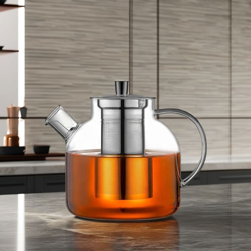50 oz Clear Kettle Cup Set for Coffee Transparent and Logo Customize Logo Acceptable