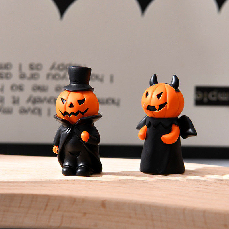 Outdoor Garden Decoration Halloween Pumpkin Resin Crafts with Funny Pumpkin Head