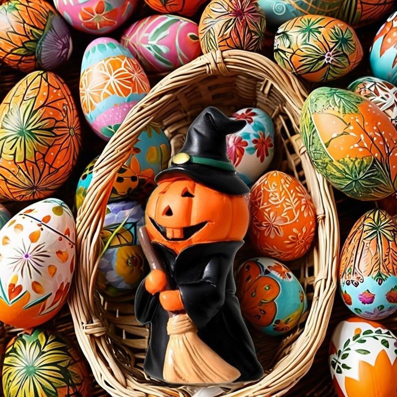 Halloween Party Pumpkin Jar Design Fruit Flavored Hard Candy Lollipop Wall Decoration