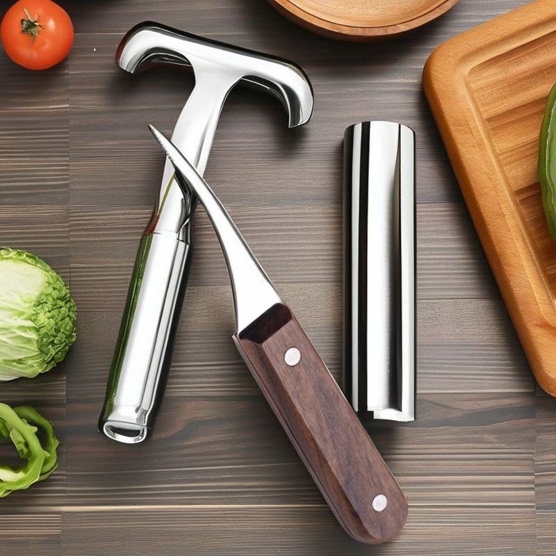Heavy-Duty Stainless Steel Shrimp Peeler Knife for Easy Fish Belly Cutting and Peeling