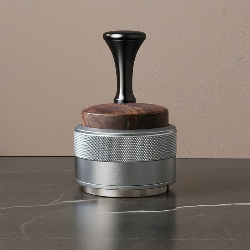Adjustable Height Eco-Friendly Stainless Steel Coffee Dispenser with Walnut Decoration