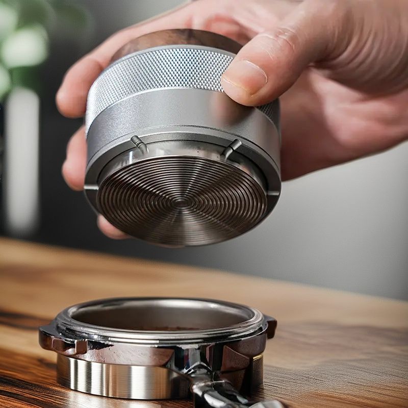 Coffee Tampers 58mm Eco-Friendly Stainless Steel Log Base Coffee Dispenser for Barista