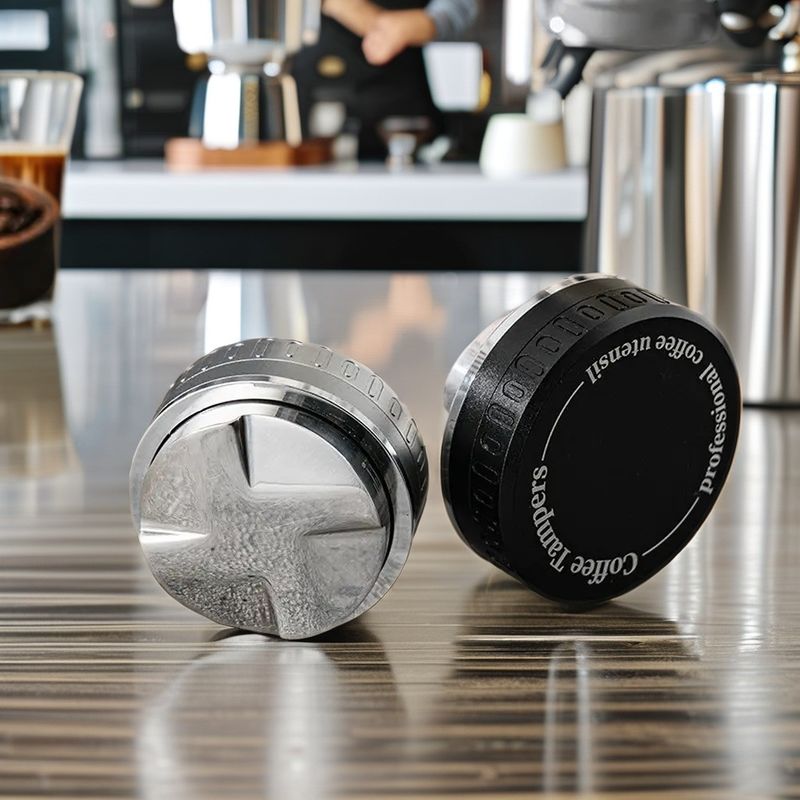 51/53/58mm Tamper Dual Head Espresso Dispenser for Coffee Tea Lovers Portable Tool