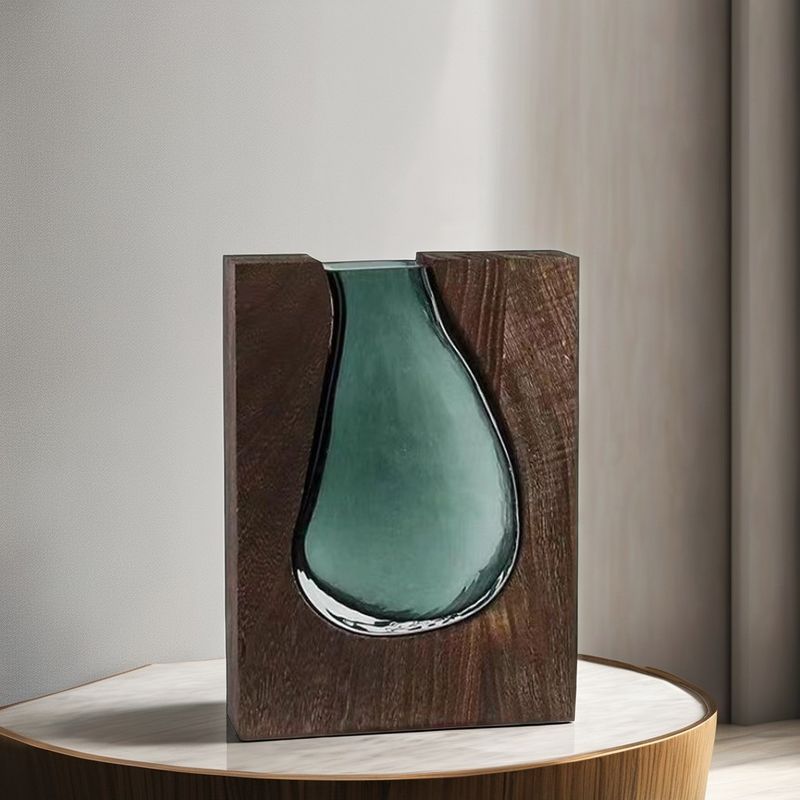 Transparent Glass Square Vase Perfect for Centerpieces in Kitchen Living Room or Office