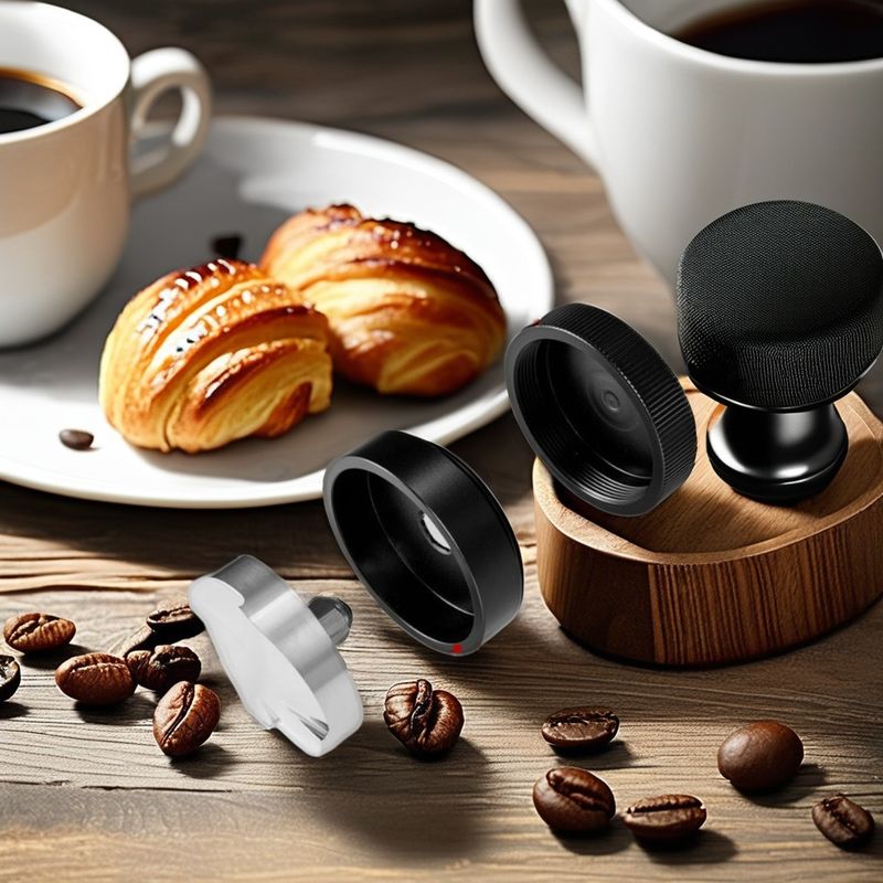 Press Coffee Powder Function 51mm 53mm 58.35mm Four-Blade Stainless Steel Coffee Dispenser