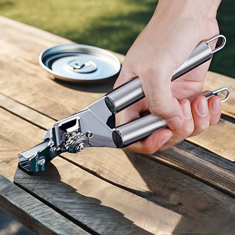 Portable 3-in-1 Metal Multifunction Can Opener for Home Hotels Restaurants Stocked