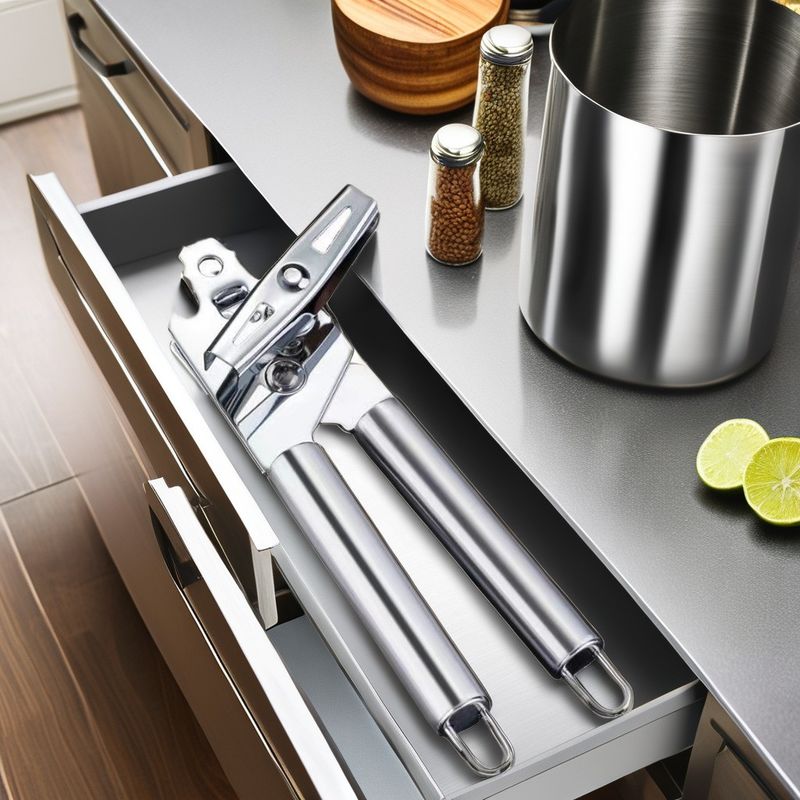 Upgrade Your Cooking Experience 3-in-1 Bottle Opener Can Opener and Corkscrew Knife
