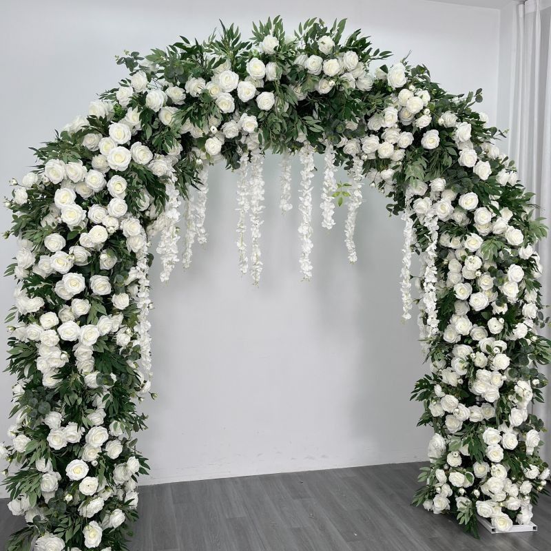 Beautiful Colorful Heart Arch Flower 30cm Ideal for Outdoor Wedding Party Event Decor