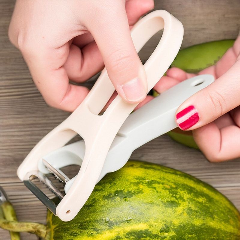 Hand Vegetable Slicer Stainless Steel Mini Fruit Peeler with Zester and Anti-Slip Grip