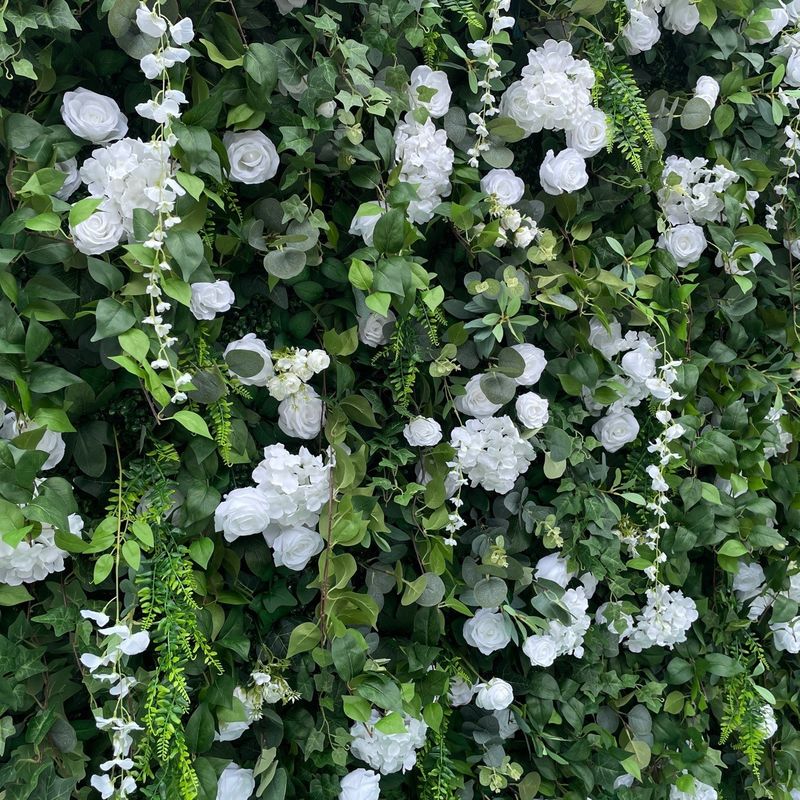 Customized Size Silk 3D Floral Cloth Wall Decor for Wedding Landscape or Mother's Day
