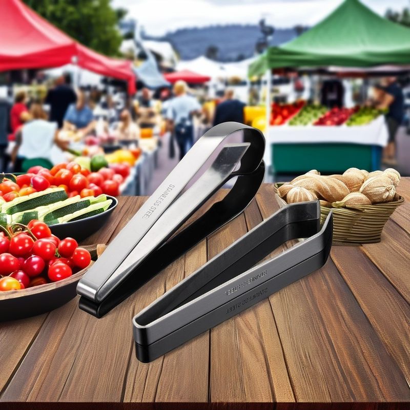Stainless Steel and Bamboo Epilator Clip for Home Kitchen Cooking Professionals' Choice