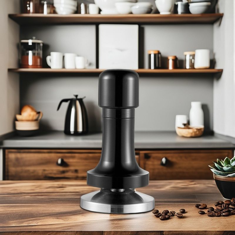 58mm Stainless Steel Coffee Tamper Constant Force Distribution for Pressing Coffee Powder