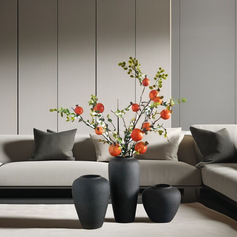 Custom Color Flower Glass Vase Perfect for Chinese Year Occasion and Vertical Stripes
