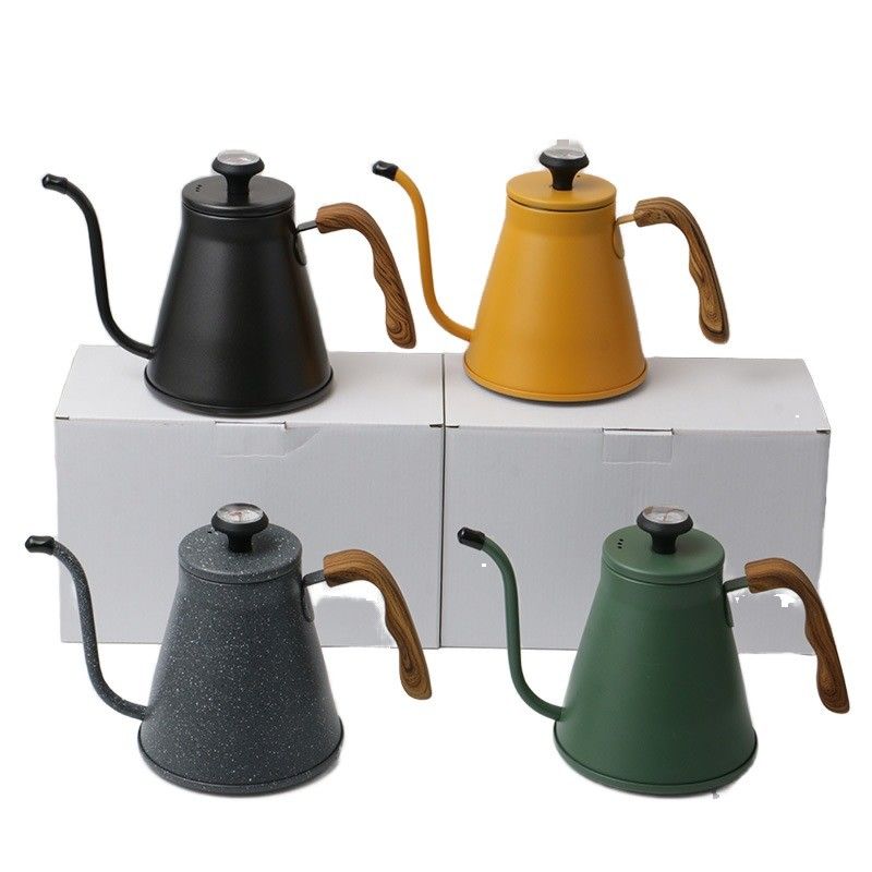 Modern Design Stainless Steel Gooseneck Hand Pour Coffee Kettle for Camping and Brewing