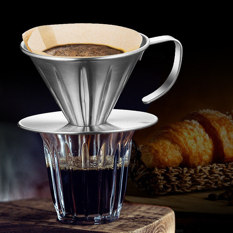Customized Stainless Steel Filter Holder Classic Design for Coffee and Tea Lovers