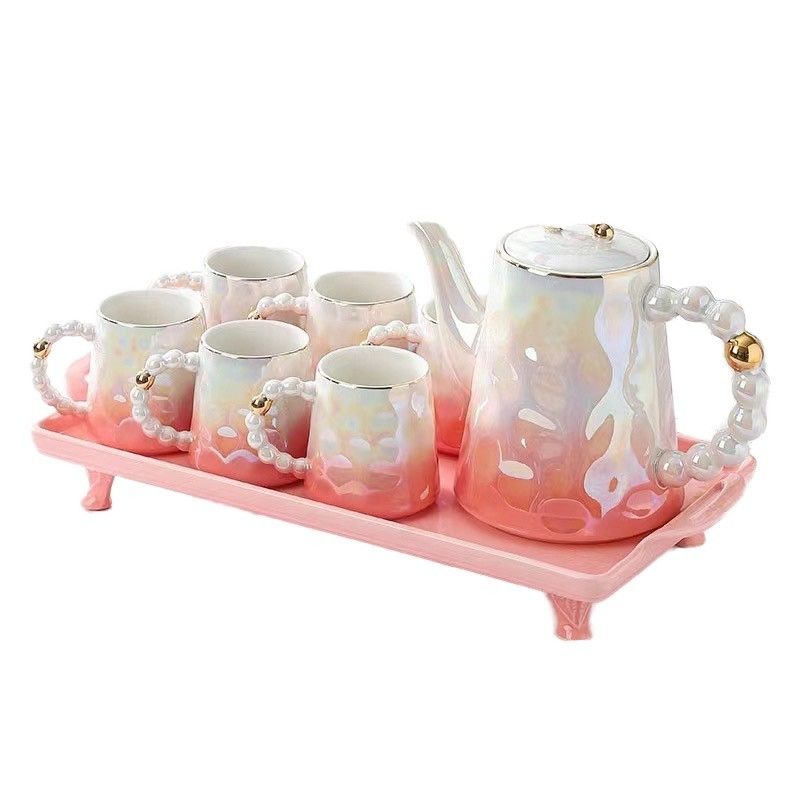 Modern Shell Shaped Ceramic Coffee Mugs and Bamboo Saucer A Must-Have for Tea Parties