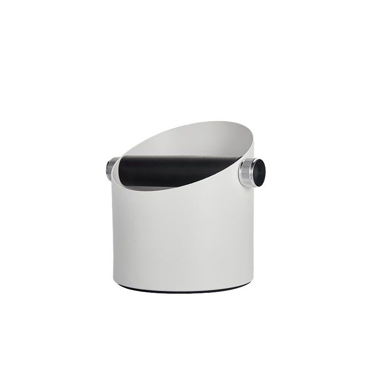 Logo Customizable Modern Durable White Stainless Steel Knock Box for Coffee Tea Tools