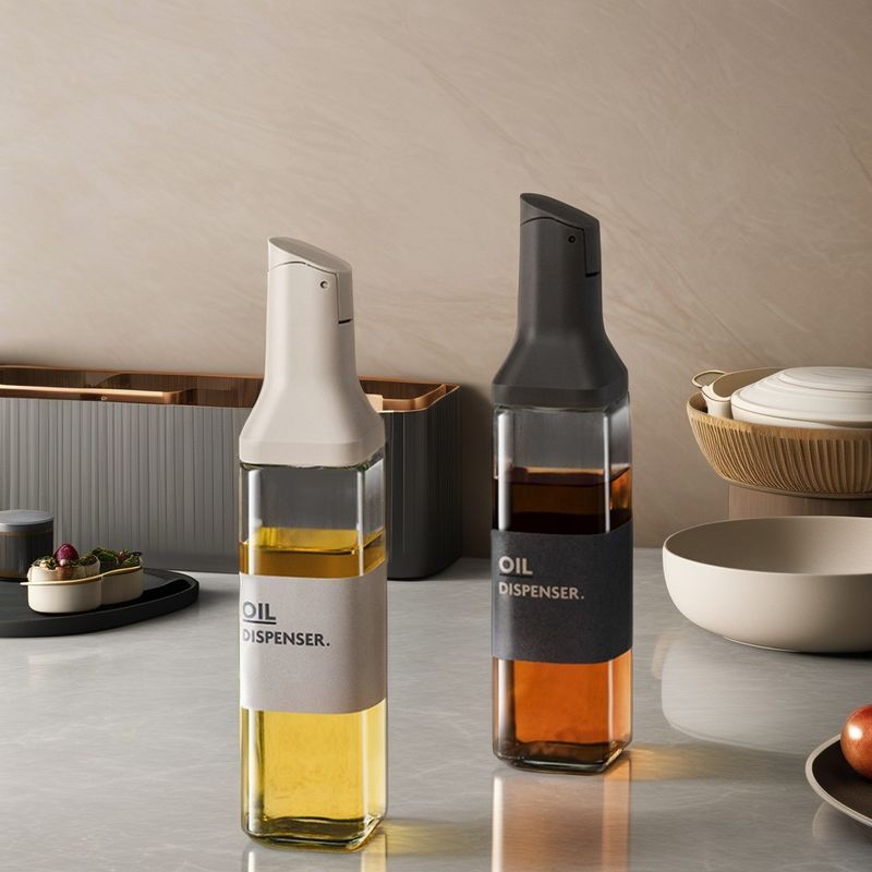 Leak-Proof Glass Soy Sauce and Vinegar Bottle for Super Markets Customized Logo Acceptable