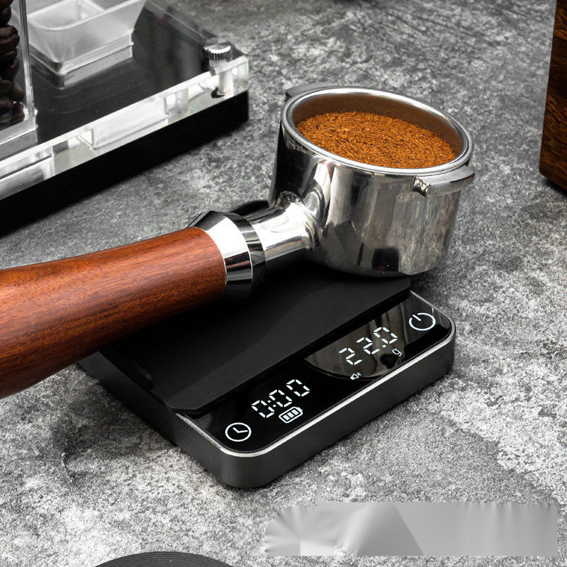 Digital Coffee Scale 2kg/0.1g Customized Size Rechargeable Timer ABS Design for Tea Tools