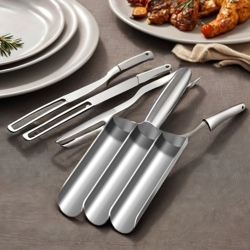 Effortless Home Cooking with Bamboo Non-Stick Meatball Spoon Kitchen Cooking Tool Set