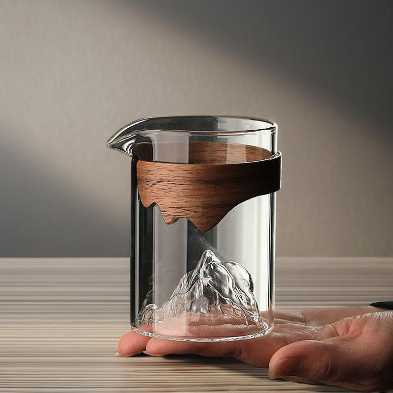 240ml Eco-Friendly Glass Tea Cup Handmade Transparent for Hotel -Water Milk Coffee