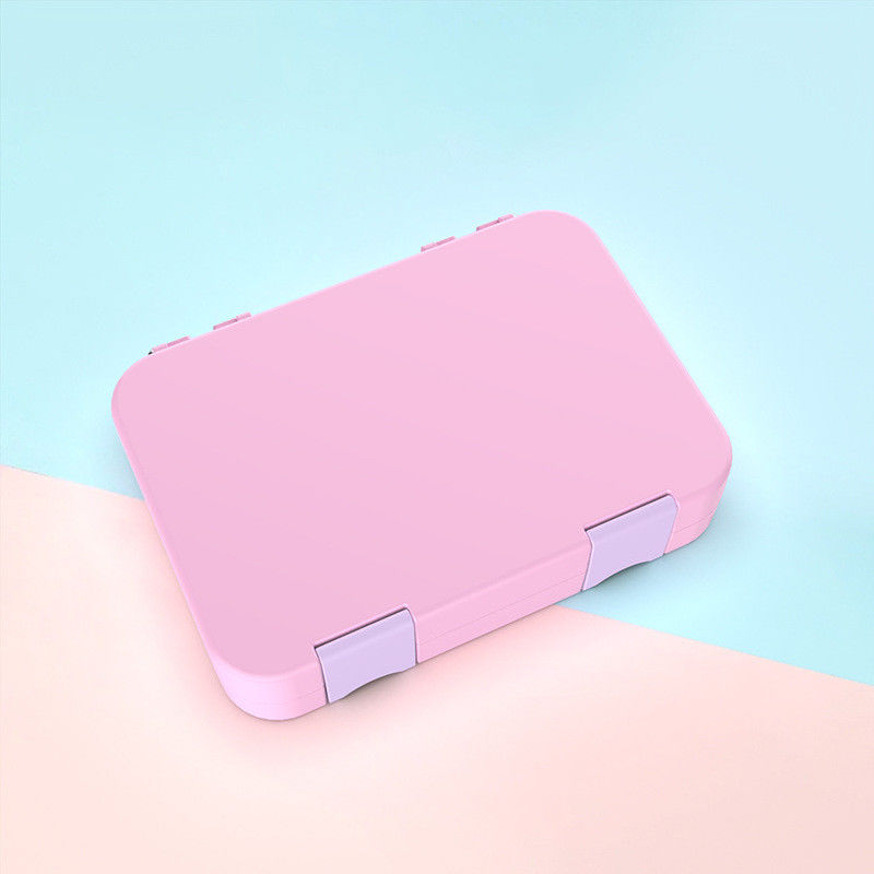 Plastic Dual-Tier Hinged Metal Tin Lunch Box Durable and Practical for Work or School