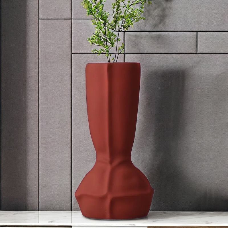 Creative White Pot Arrangement Modern Ceramic Vase for Tabletop Decoration Pieces