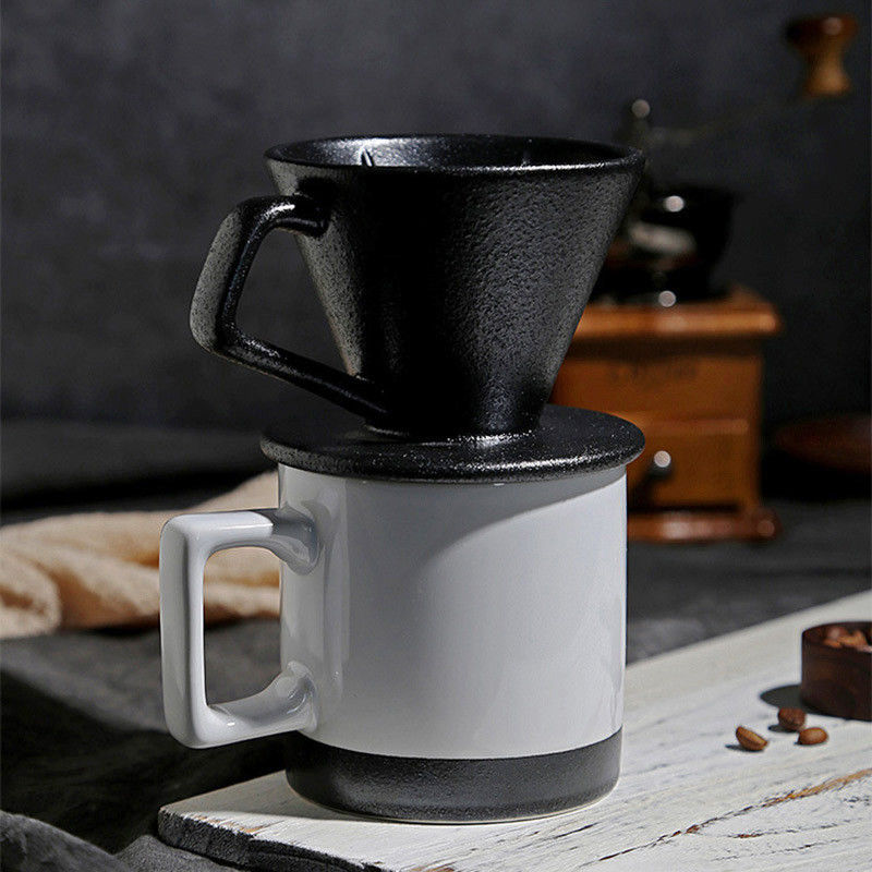 Customize Ceramic Coffee Filter Maker Pour Over Dripper with Mug European Style Home Goods