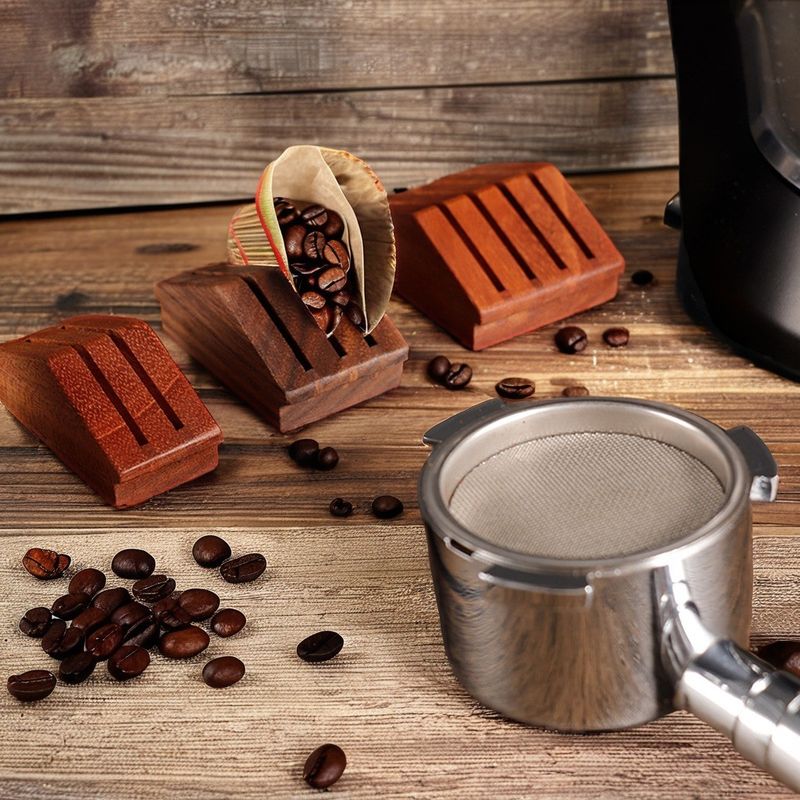 Steel Silicone Screen Walnut Wood 58mm Espresso Tea Filter Holder for Coffee Tea Tools