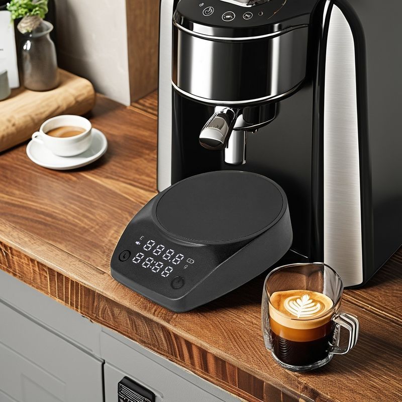 High Precision ABS Shell Coffee Scale with Timer and Type-C Charging for BAMBOO Stocked Feature
