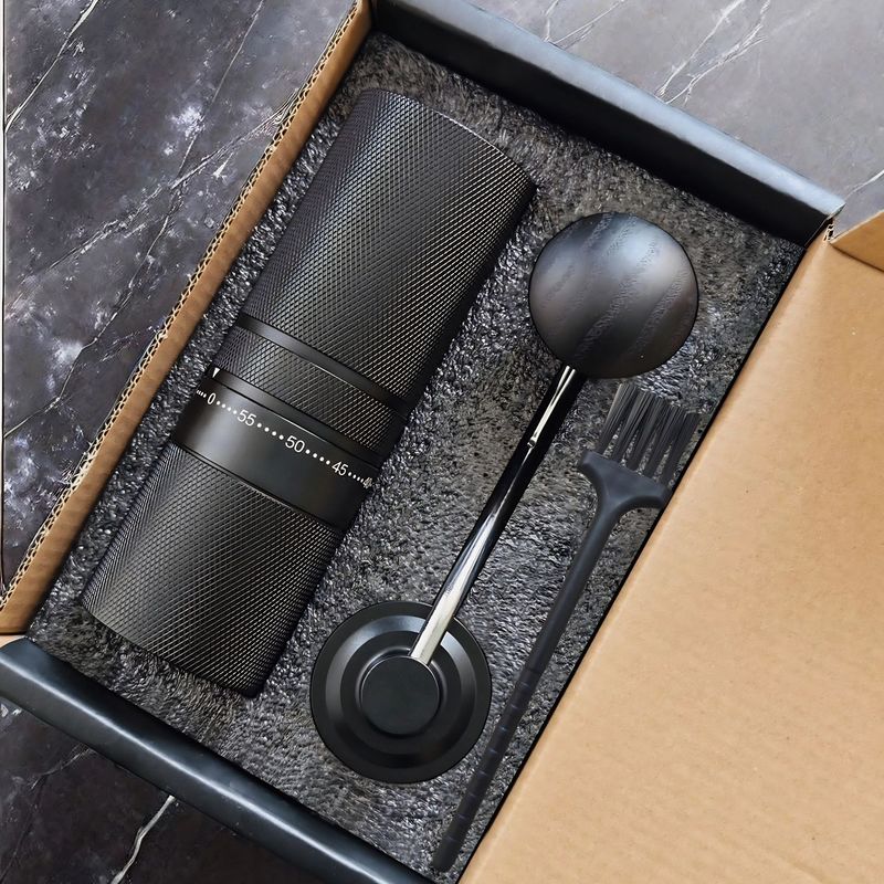 Perfect Gift Boxed Utensils Electric Espresso Grinder Portable Al-Alloy Manual Coffee C2