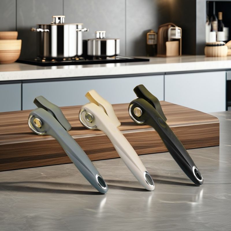 Effortless Turn Knob Stainless Steel Can Opener with Bottle Openers OEM Logo Included